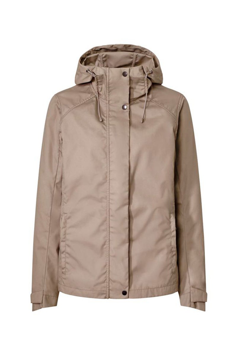 Tchibo جاكيت رياضي نسائي مناسب في الهواء الطلق، بيج - Image 2